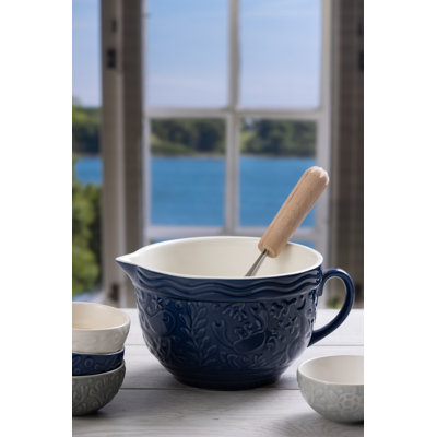 Ceramic Stainless Steel Piece Batter Bowl