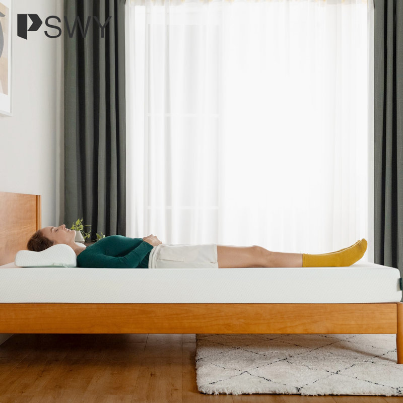 Memory Foam Mattress Twin Medium Firm Feel Zoned Pressure Relief5 Inch Green Tea  Mattress In A Box