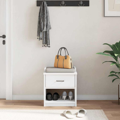 Hallway Bench SANDNES 45X40x50 Cm Solid Wood Pine