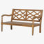 4 Piece Sofa Seating Group with Cushions, Outdoor Acacia Wood Patio Seating Group,Natural+Beige