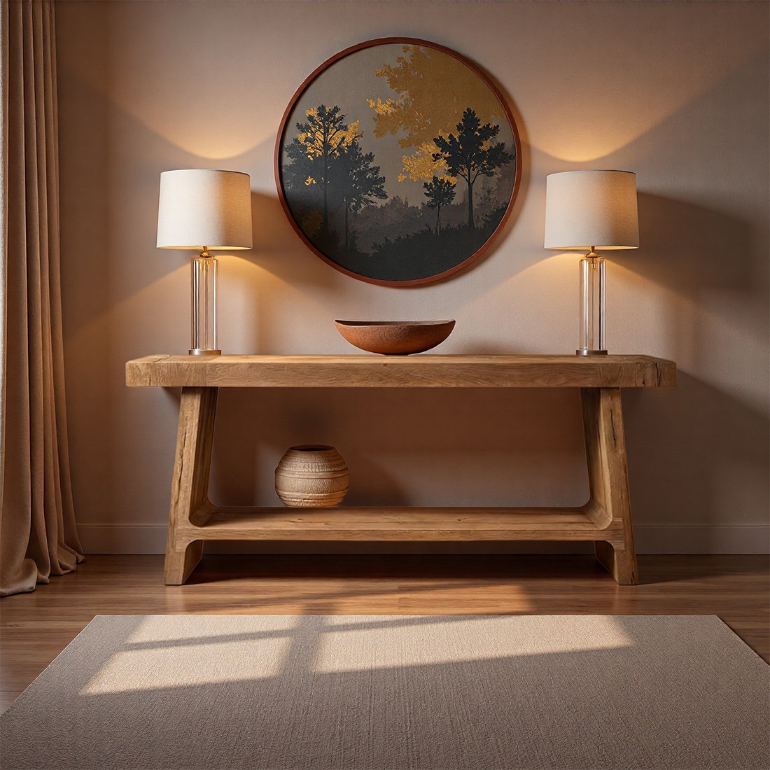 Latitude Run® Solid Wood Entryway Table - Wayfair Canada