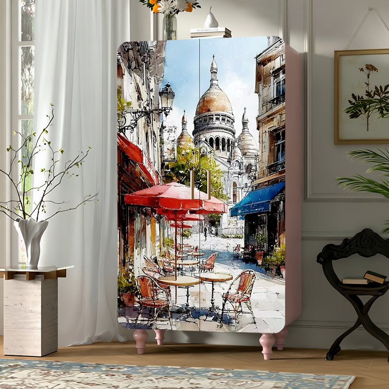 Household minimalist creative art wardrobe