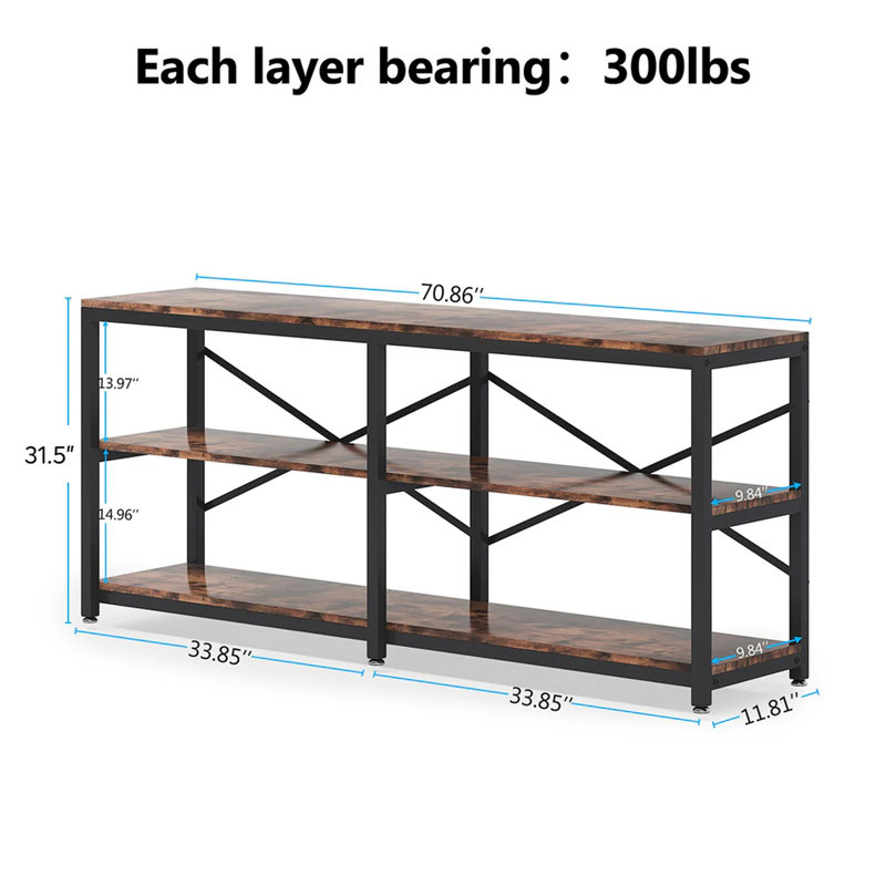 Rustic Farmhouse Style Sofa Table