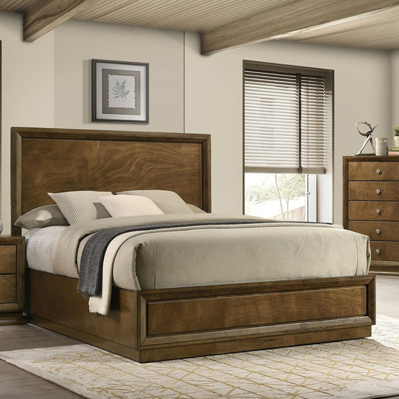 Transitional Style Bed, Queen