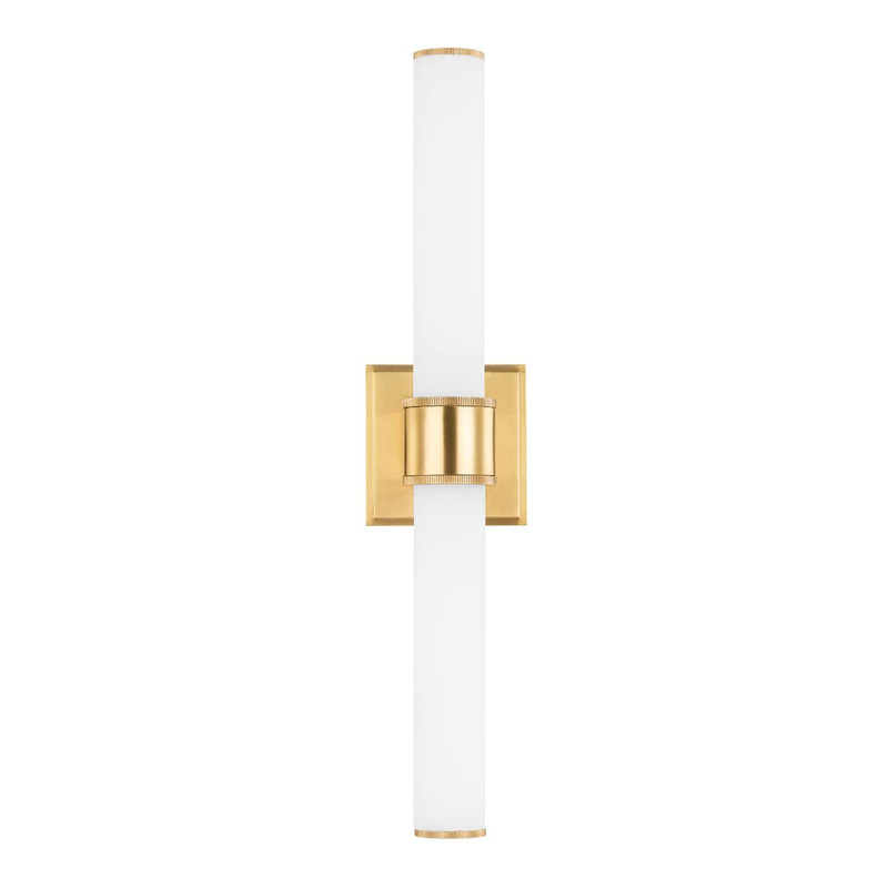 Mill Valley 2-Light Wall Sconce, Aged Brass