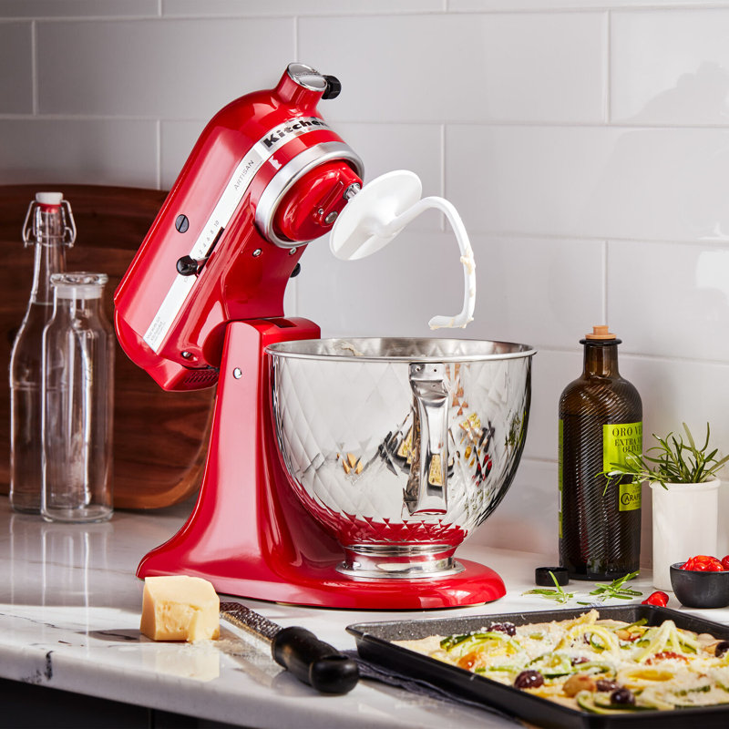 KitchenAid 5-Quart Bowl for Tilt-Head Stand Mixers in Quilted Stainless Steel, Stainless Steel
