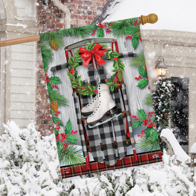 Winter Sled House Flag