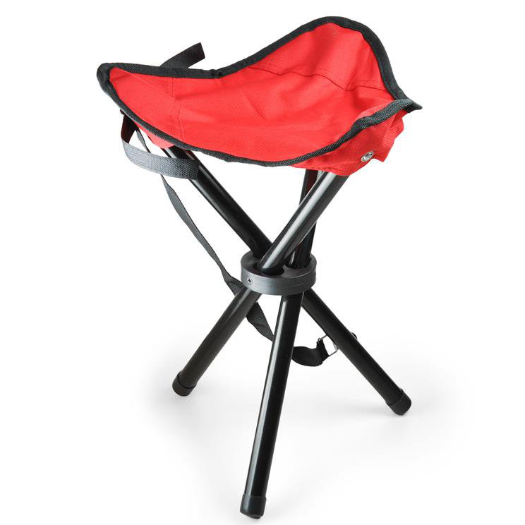 Folding Camping Stool, Red