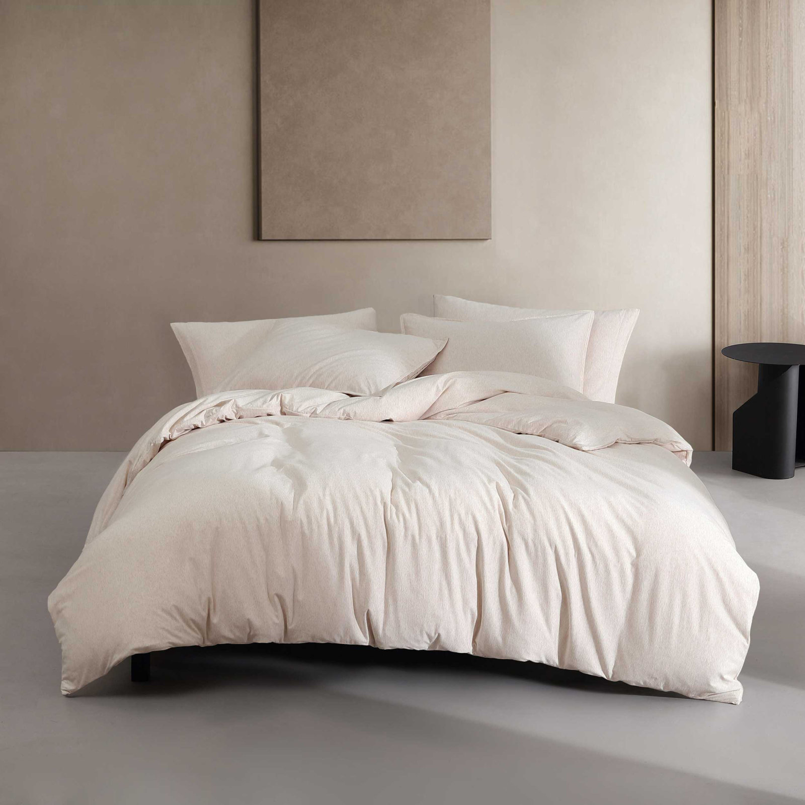 Calvin Klein Modern Cotton Melange Solid Comforter Set, Queen Comforter +  2 Standard Shams, Brown