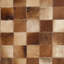 Barr Hand Woven Leather Brown/Light Brown Rug