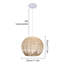 Luminaire suspendu sphère 1 lumière Holston-1014778972