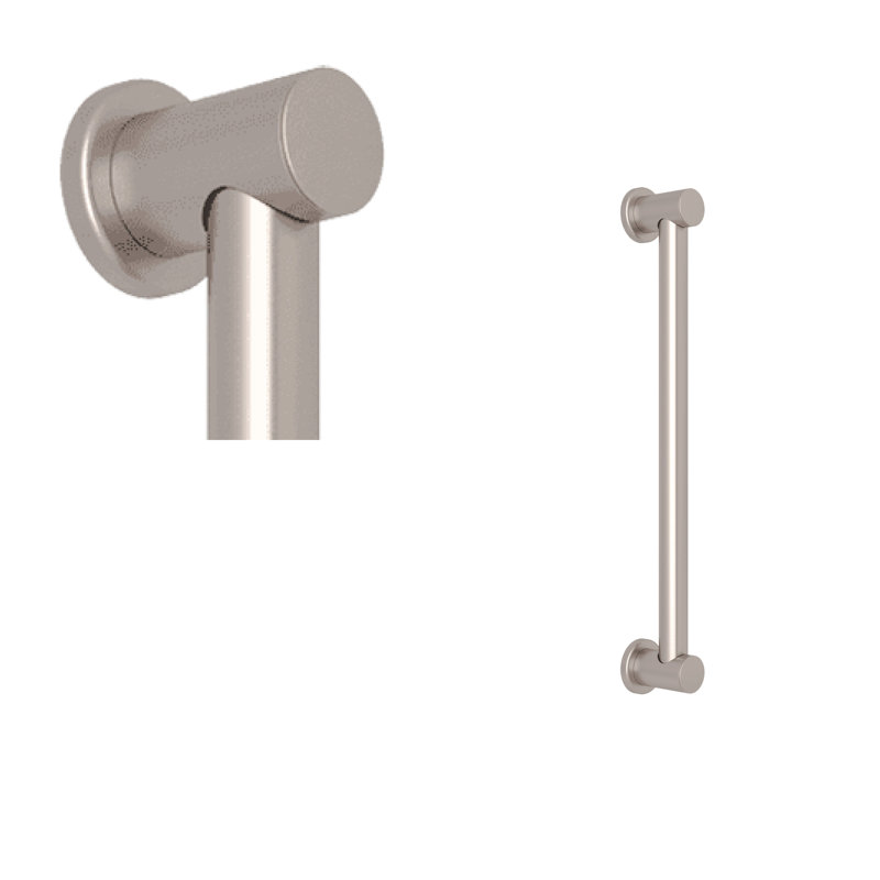 Lombardia 18" Grab Bar, Satin Nickel, 18" W
