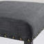 Tabourets de bar en tissu avec garniture cloutée, ensemble de 2-422782542