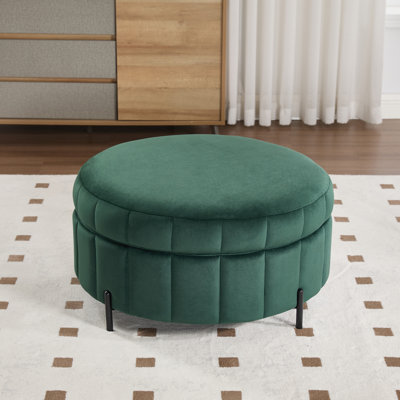 Upholstered  Storage Ottoman