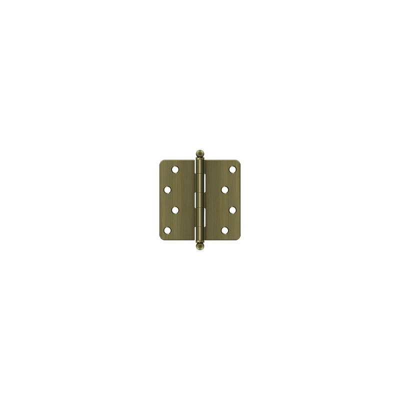 Steel Hinge, Antique Brass