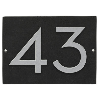 Floating 1-Line Wall Address Plaque