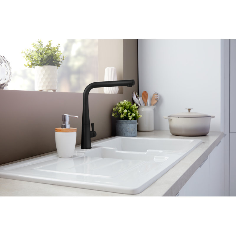 Rangemaster Sink & Taps Conical Kitchen Faucet, Matt Black