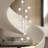 Earlyn Glode Cluster Staircase Black Pendant Light(Bulbs Included)-1555420174-1569488457