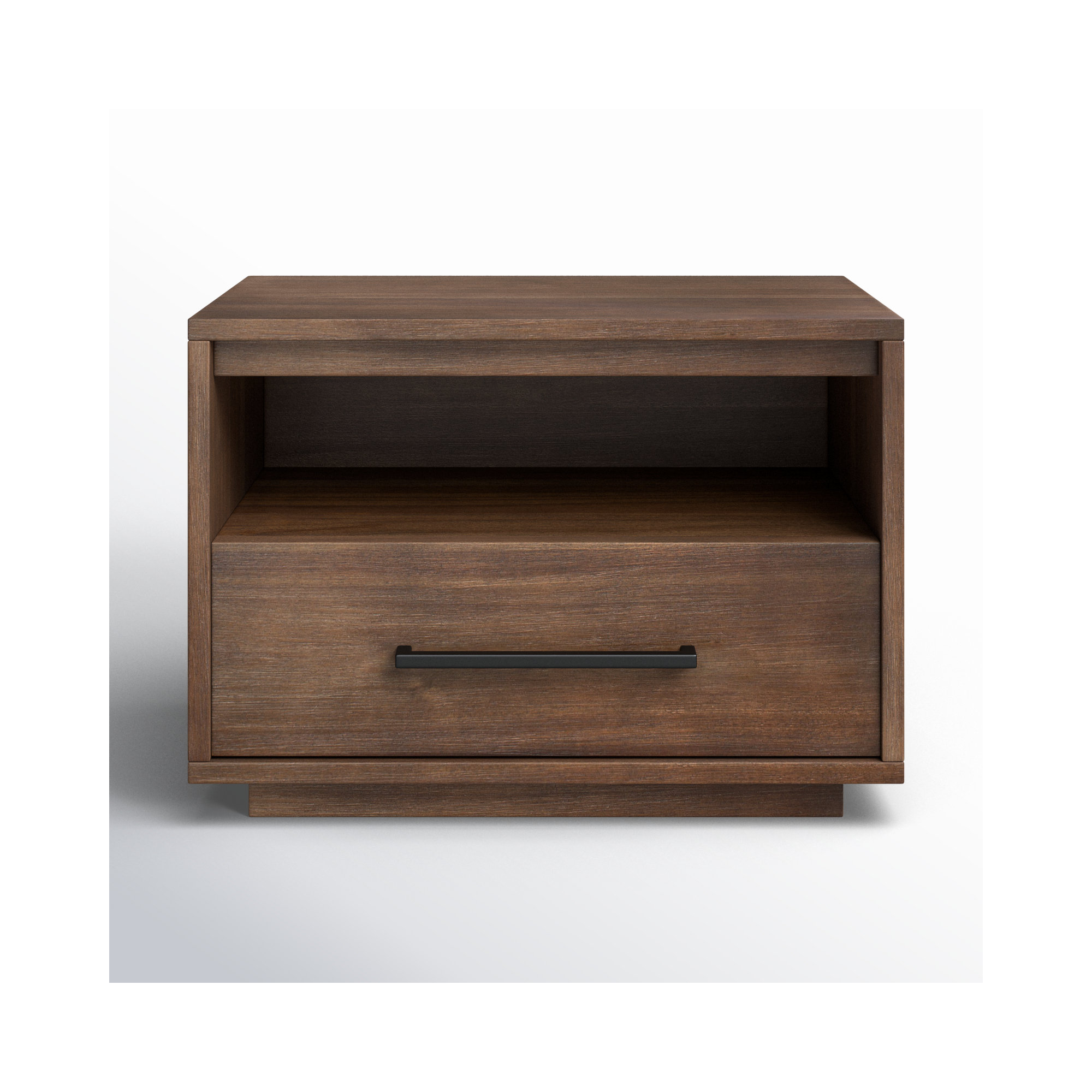 Roxie 1 - Drawer 24.8" Nightstand, Dark Chocolate