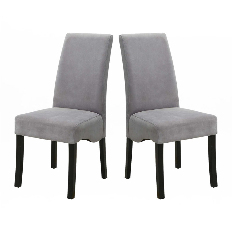 Ensemble de 2 chaises d'appoint rembourrées en velours