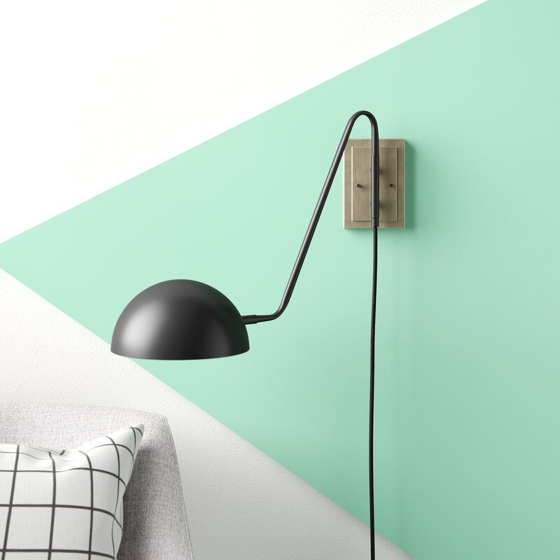 Latitude Run® Loah Plug-in Armed Sconce & Reviews | Wayfair