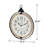 Oversized Old Town Round Frame With Top Loop Wall Clock