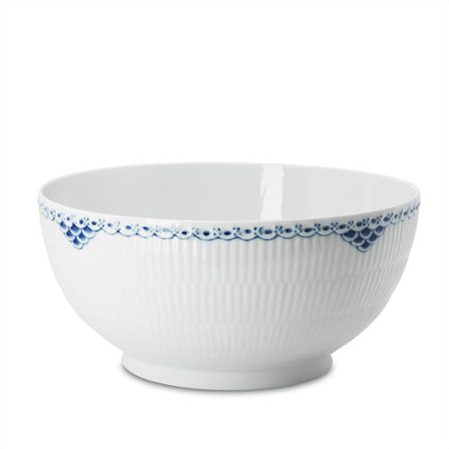 Royal Copenhagen Princess Serving Bowl, 4.52" H x 9.45" W x 9.45" D