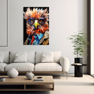 Stylish Eagle Portrait Abstract Modern Bird Wall Art
