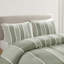 Housse de couette d'inspiration bohémienne double / grand - 100% coton avec rayures et housse de couette de style alternatif