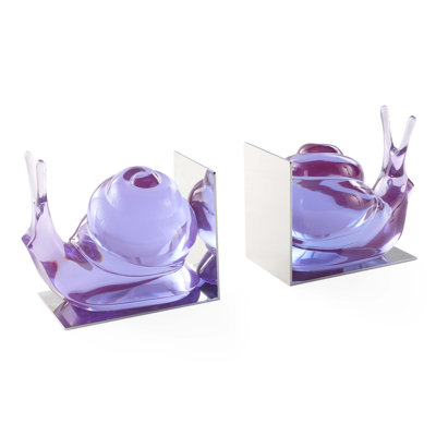 Acrylic Snail Bookend Set