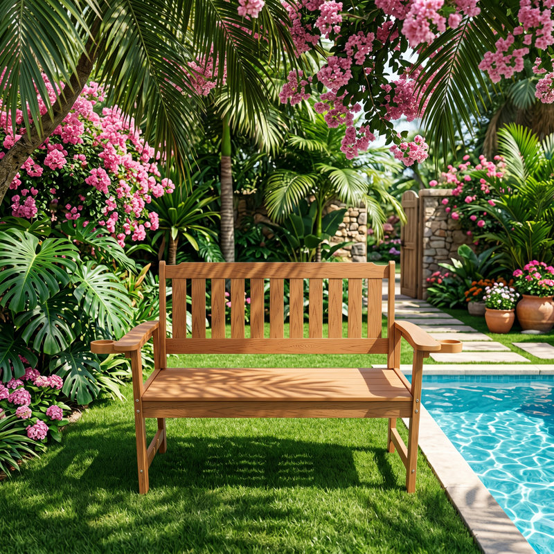 Banc de jardin résistant à l'eau et aux intempéries H 51,8 po x l 25,2 po x H 36,8 po Momore
