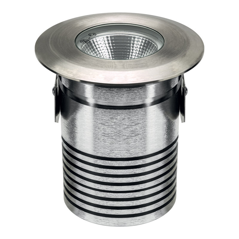 Overturf Silver Integrated LED Aluminum Well Light