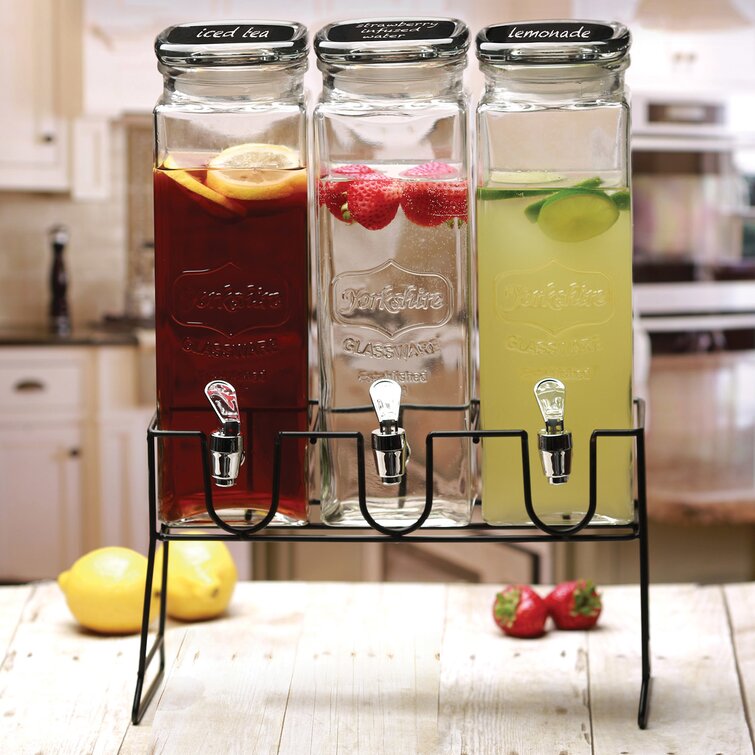 Yorkshire Glass Beverage Dispenser, 80oz