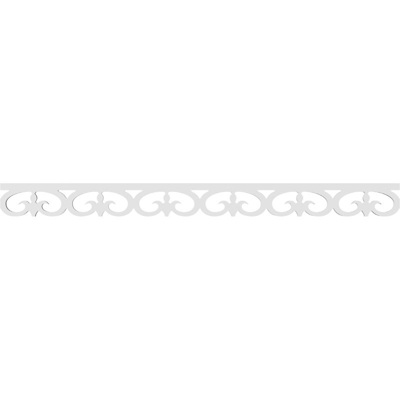 Garniture de sol en PVC de qualité architecturale H 4 po x P 5/8 po x L 48 po Fortuna, H 4 po x L 48 po x P 0,63 po