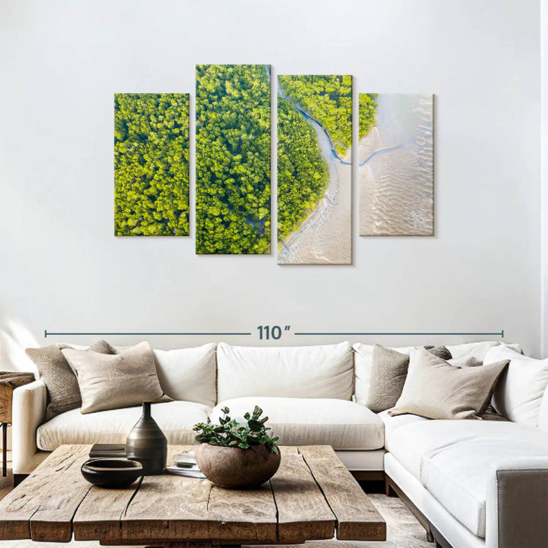 Forêt tropicale dense Alvord Amazon, H 48 po x l 75 po