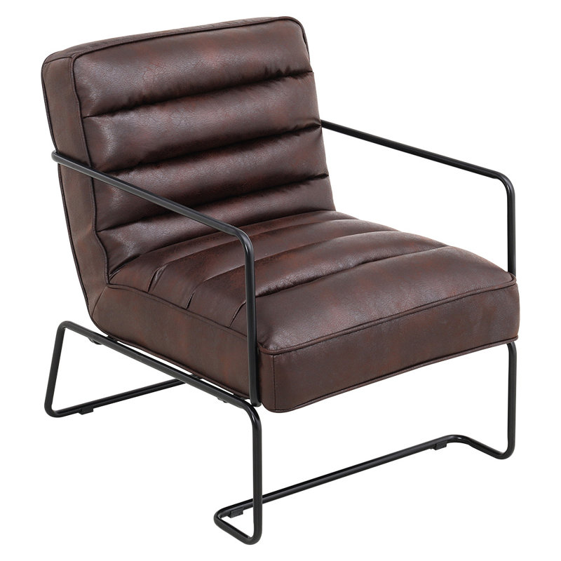 Faux Leather Armchair