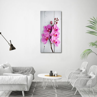 Pink Orchid - Wrapped Canvas Print