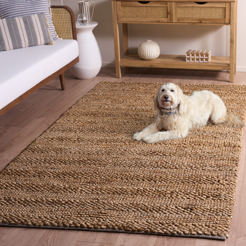 Tapis en jute / coton Khamir, Rectangle de 5 pi x 8 pi