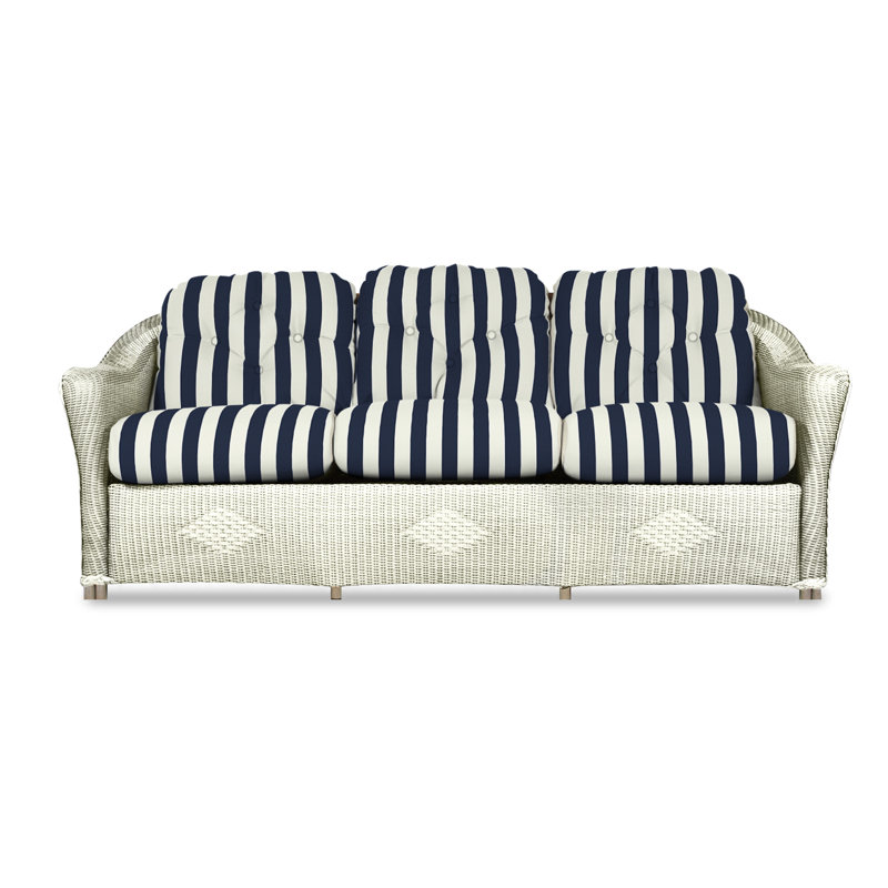 Reflections Outdoor 3 - Seat Patio Sofa, Ivory, Demo Stone