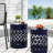 Outdoor Metal Coffee Table - Iron, Navy Blue, , 13.46"W X 18.06"H Blue Garden Side Rustproof, 12.00"W 16.00"H-3682590