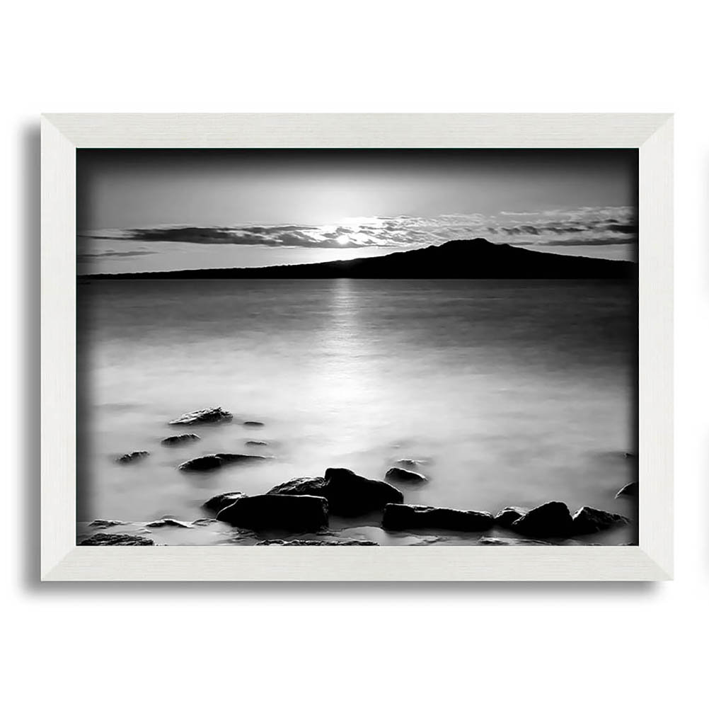 Leinwandbild Ocean Mist Reflections B N W