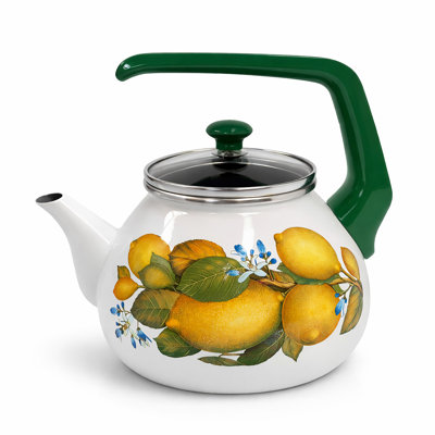Juicy Lemons Enamel Kettle