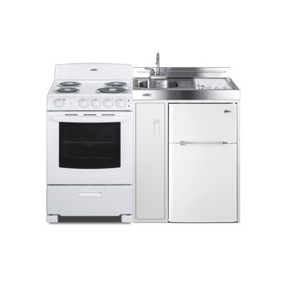 54" Wide All-In-One Kitchenette With Electric Coil Range