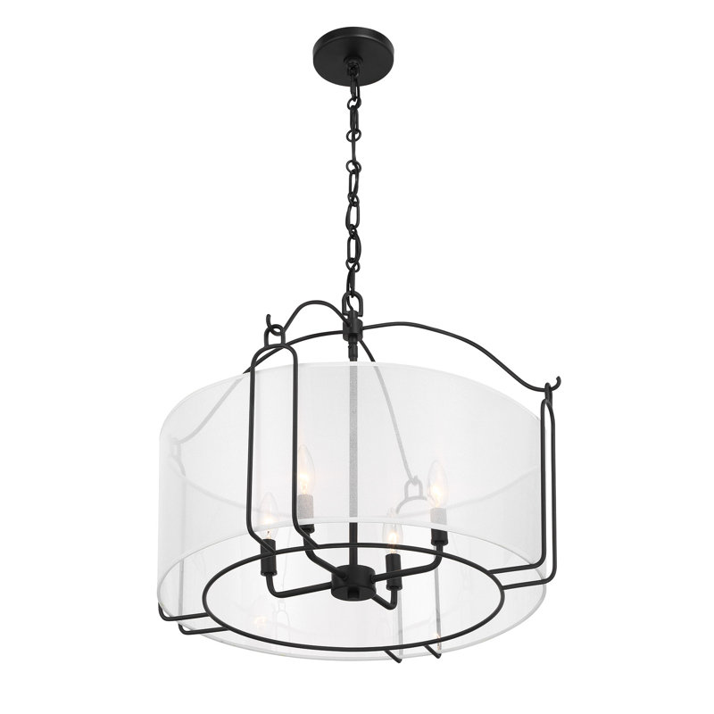 Hubbs 4 lumières Ashlay en noir mat, Noir mat