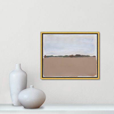 «Neutral Desert Plains» par Filippo Loco, reproduction sur toile flottante