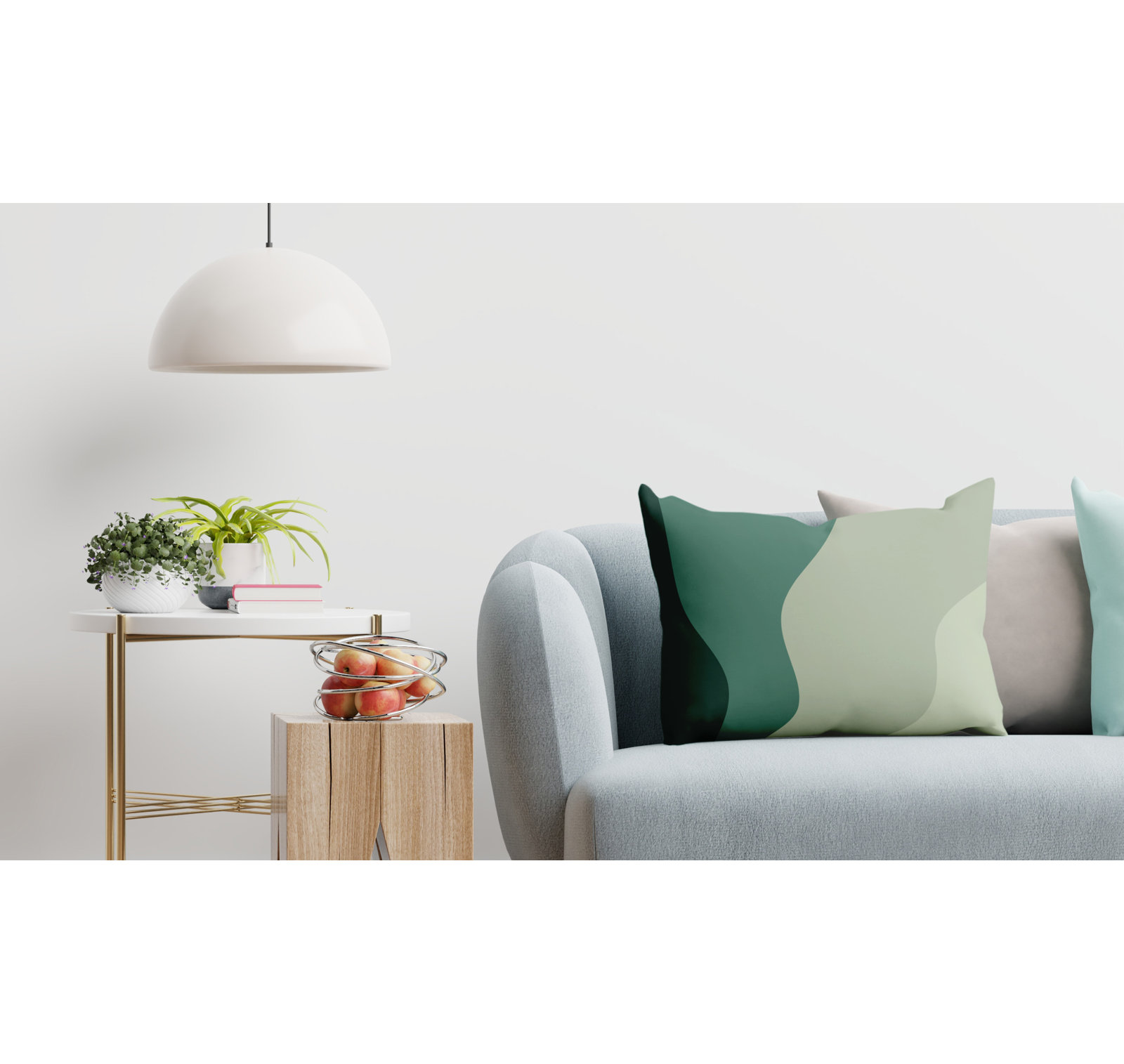Bunko Ombre Indoor/Outdoor Throw Pillow, Emerald, 14" x 20", Rectangle