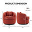 Fauteuil d'appoint pivotant Modern Boucle-793861882