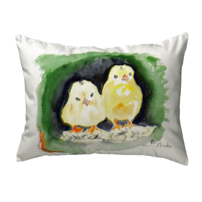Outdoor Reversible Throw Pillow, 16" H x 20" W x 6" D