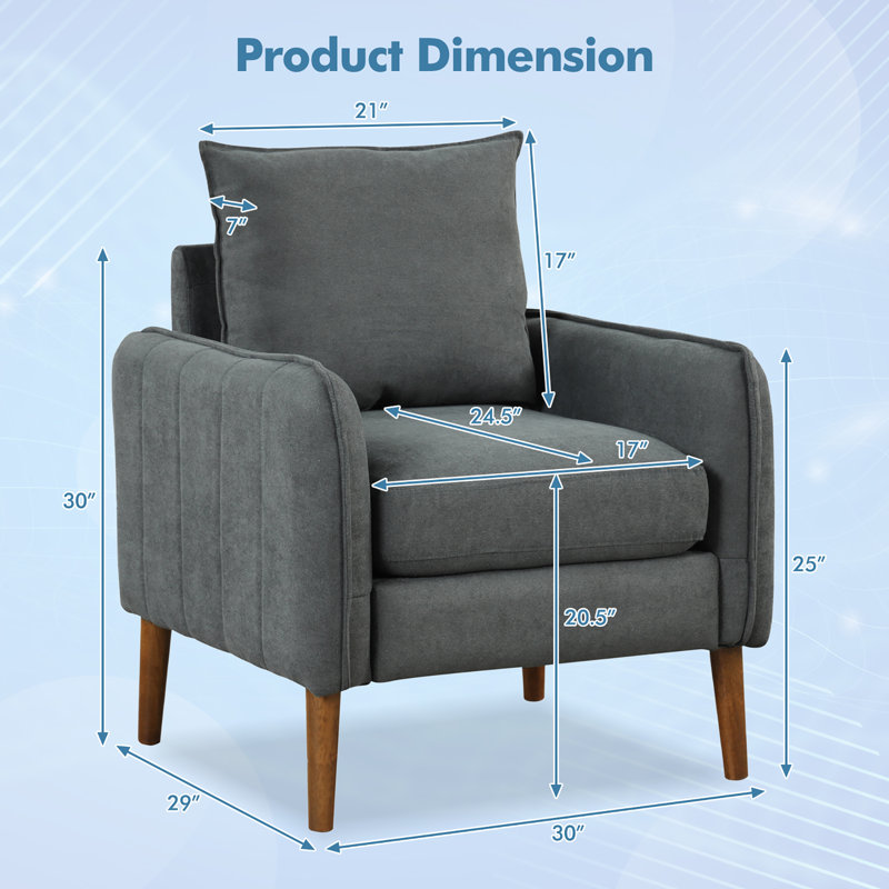 Fauteuil rembourré Johans