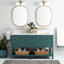 Ensemble de meuble-lavabo double 60 po avec lavabo sous le comptoir Robertson-75247369-49568506-75247371